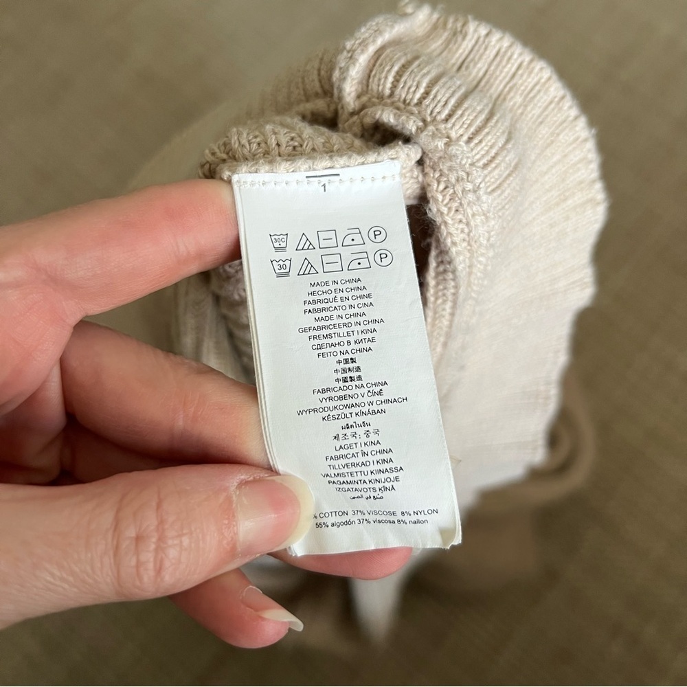 Michael Kors Cream Turtleneck Knit Sweater - Picture 4 of 5